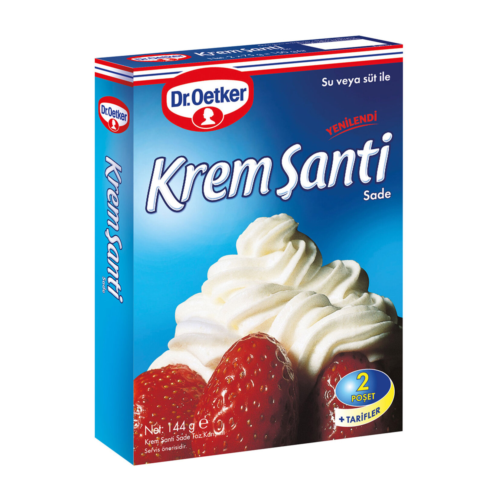Dr. Oetker Krem Şanti Standart 2x72 g