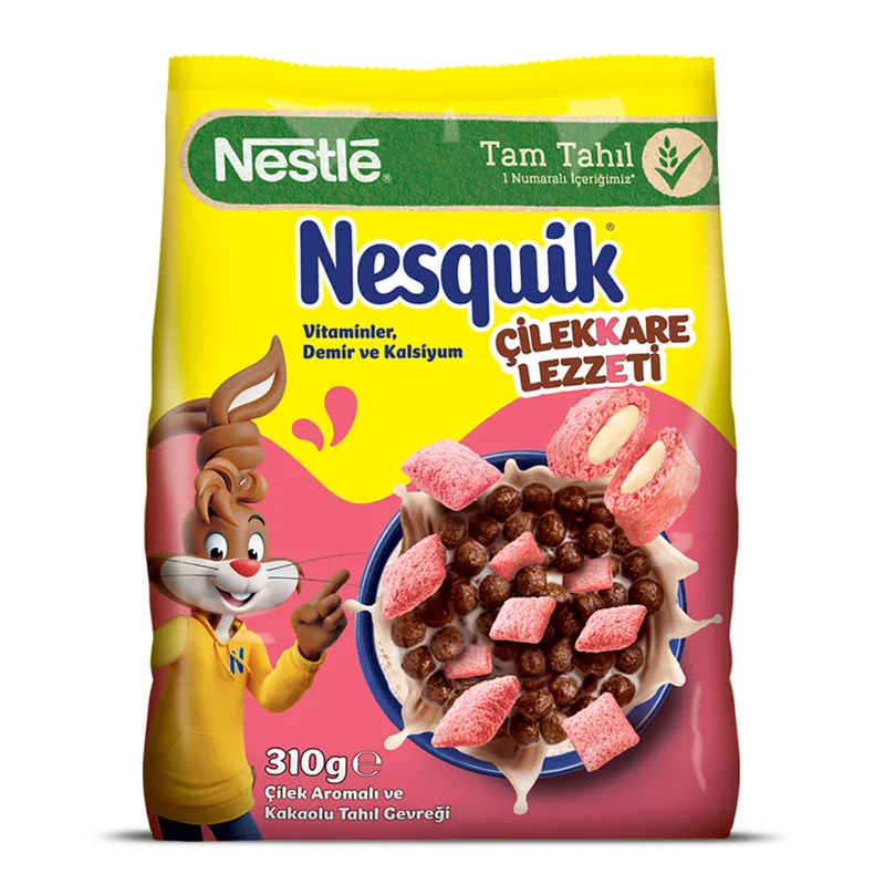Nesquik Çilekkare Çilek Aromalı Tahıl Gevrek 310 g
