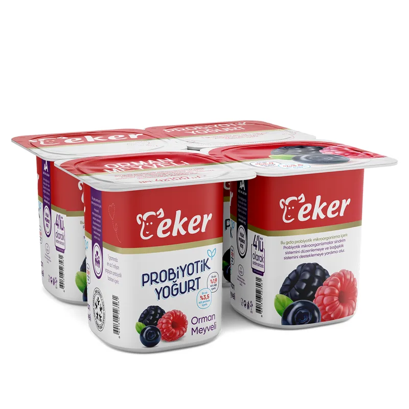 Eker Orman Meyveli Probiyotik Yoğurt 4x100 g
