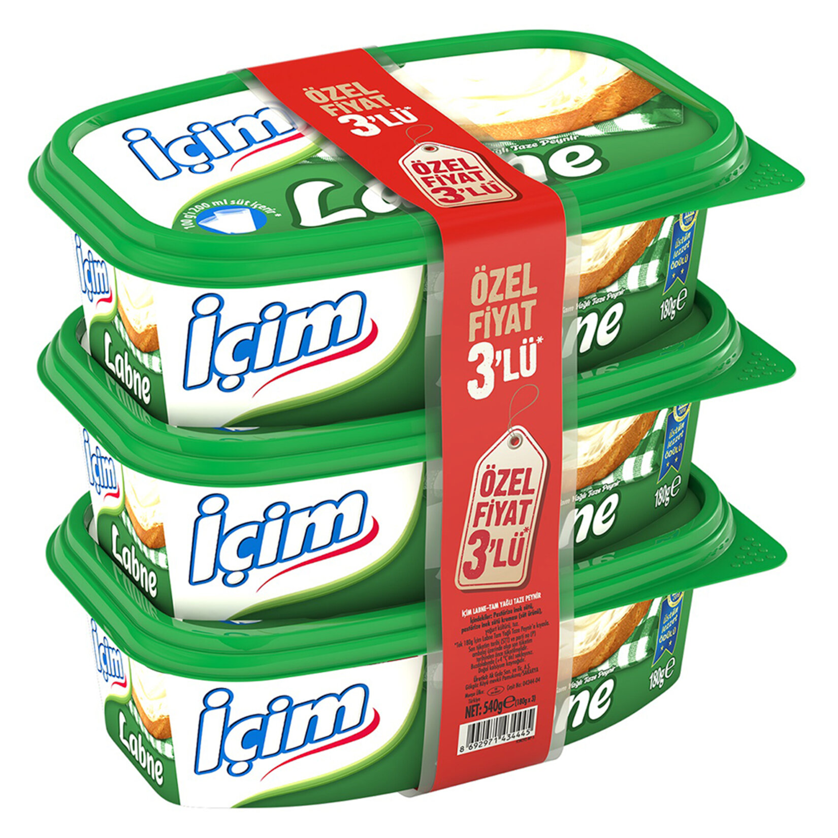 İçim Labne 3x180 g