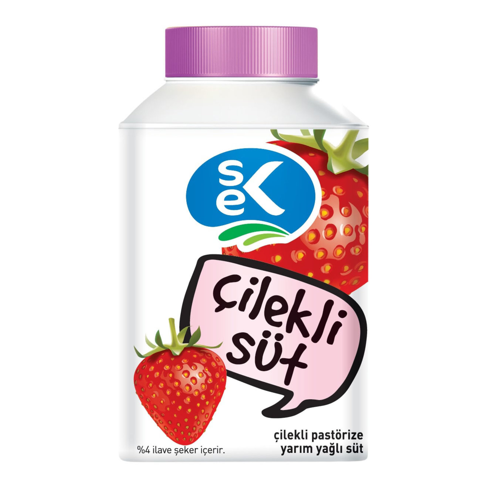 Sek Çilekli Pastörize Süt