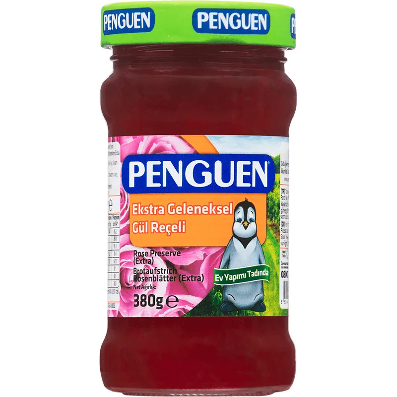 Penguen Ekstra Geleneksel Gül Reçeli 380 g