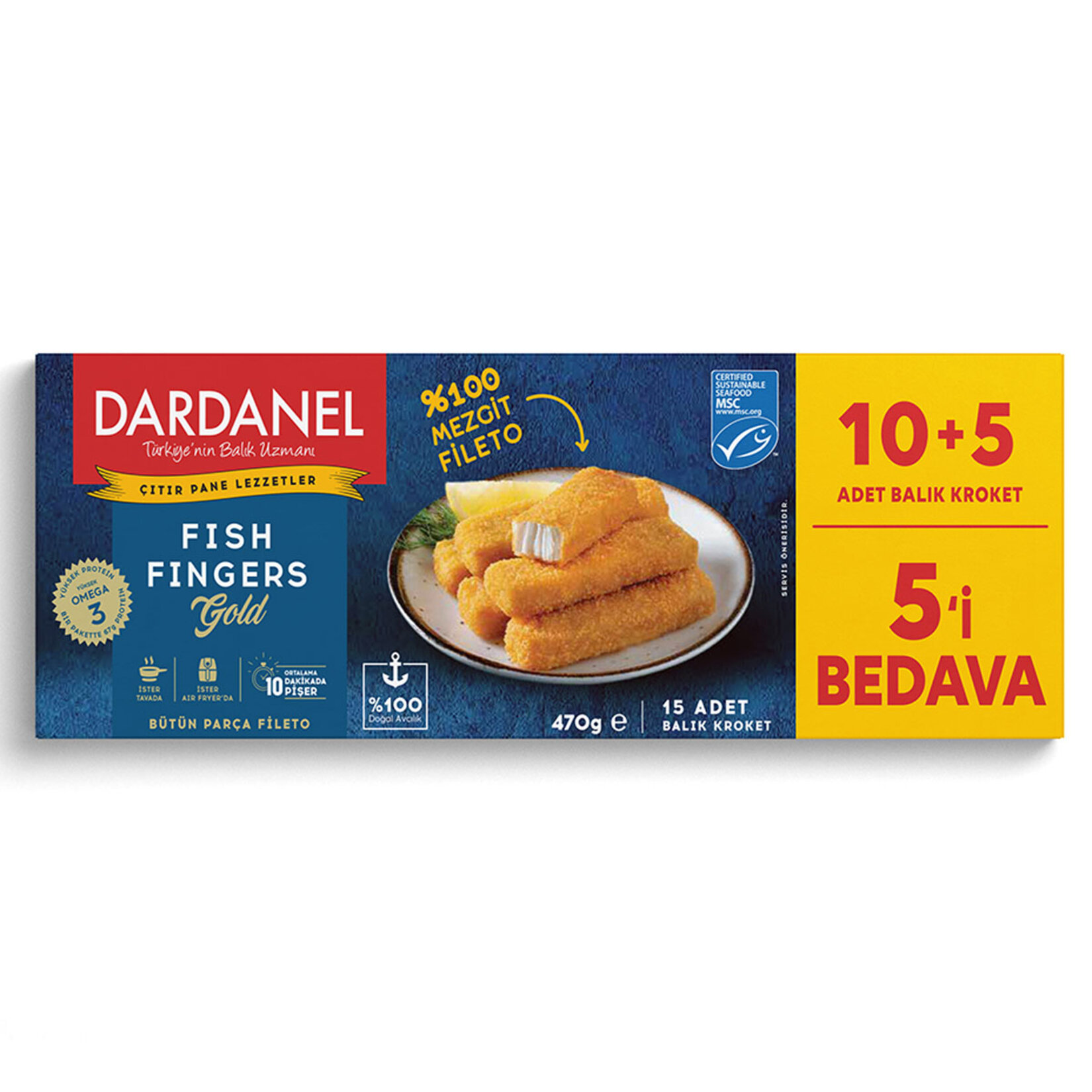 Dardanel Fish Fingers Gold