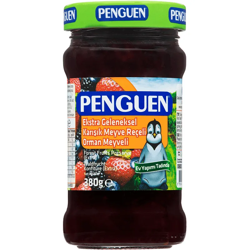 Penguen Ekstra Geleneksel Karışık Meyve Reçeli 380 g