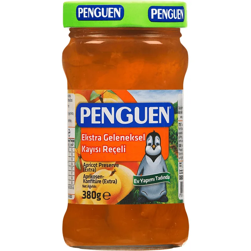 Penguen Ekstra Geleneksel Kayısı Reçeli 380 g