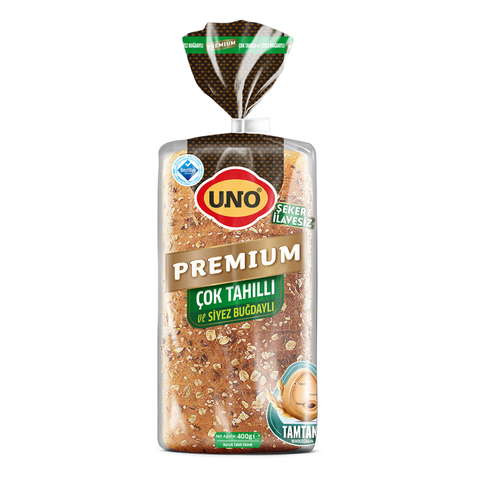 Uno Premium Çok Tahıllı ve Siyez Buğdaylı Ekmek
