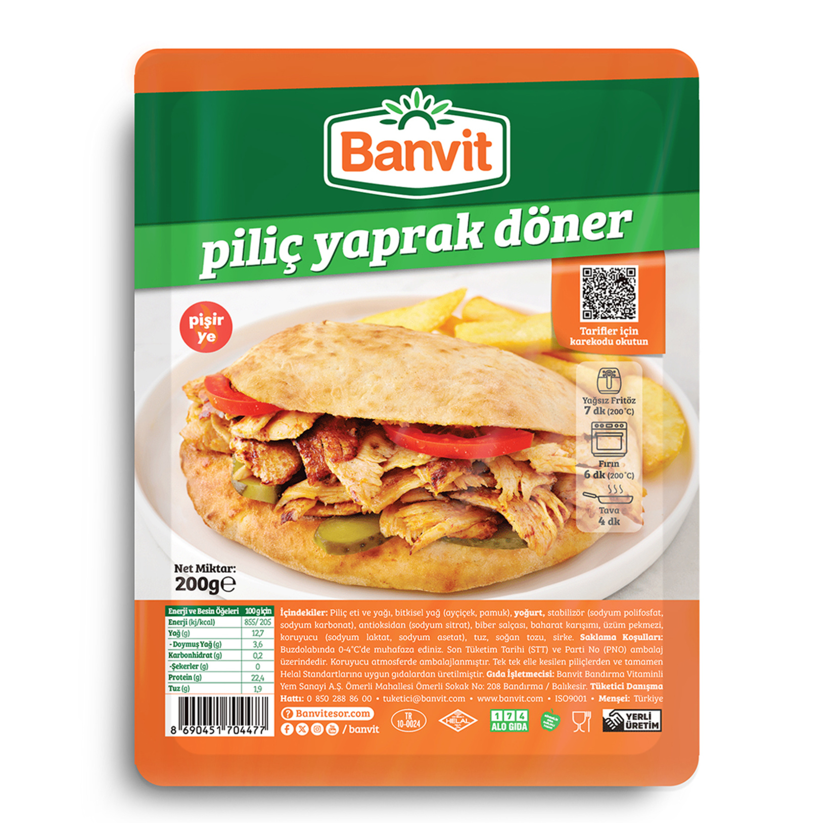Banvit Piliç Yaprak Döner