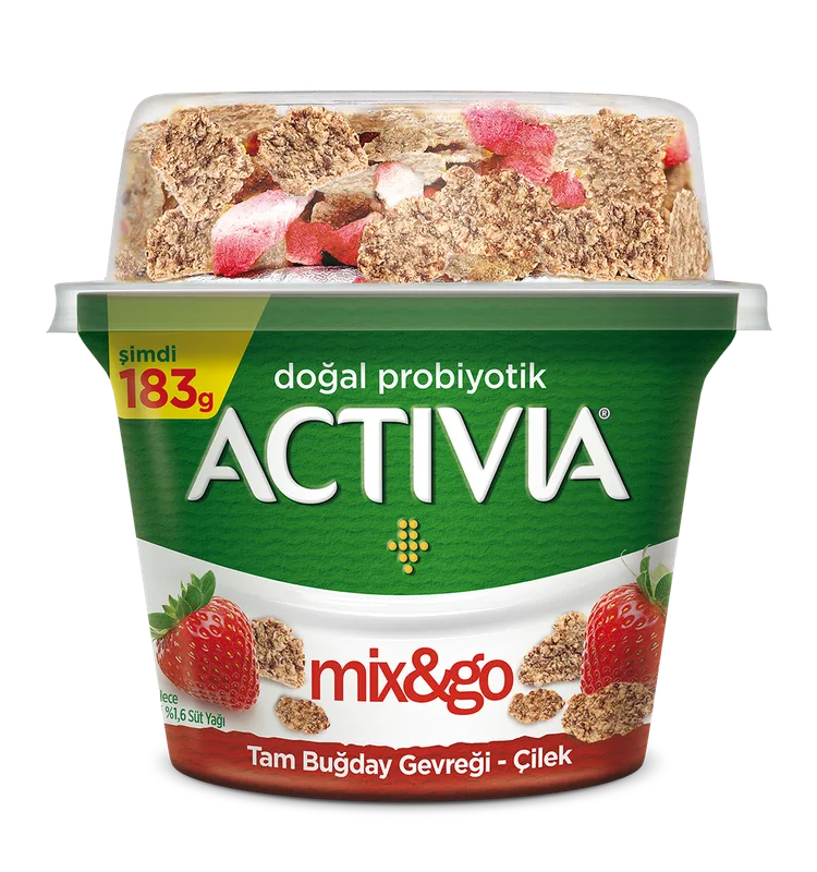Activia Mix & Go Çilekli Tam Buğday Gevrekli 183 g