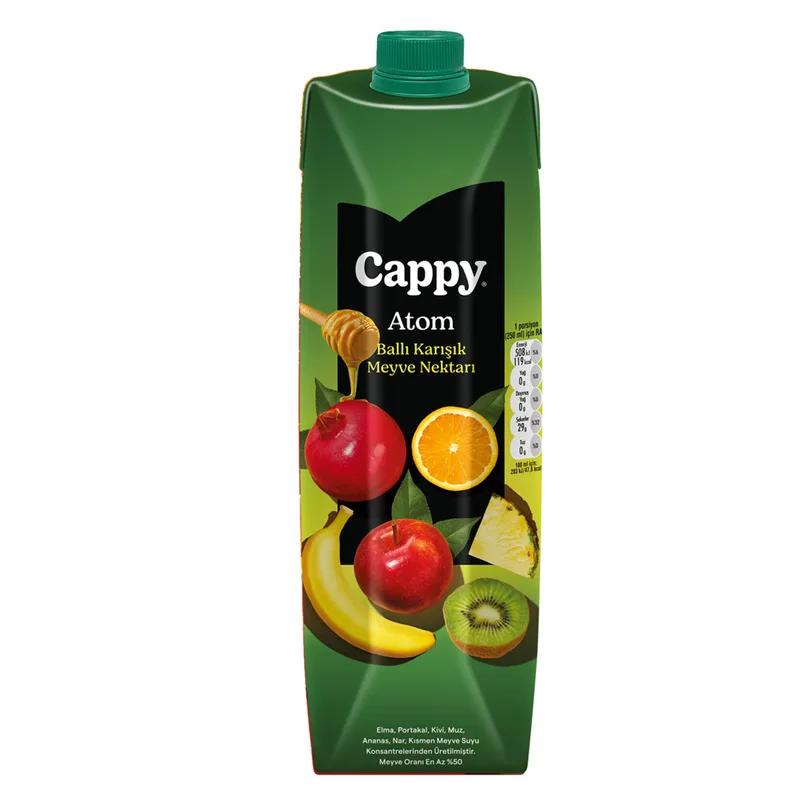 Cappy Atom Karışık Meyve Nektarı 1 L