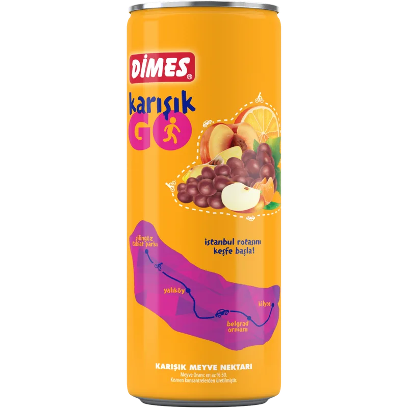 Dimes Karışık Meyve 250 ml Kutu