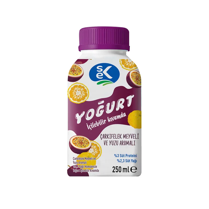 Sek Yuzu & Çarkıfelek Meyveli İçilebilir Yoğurt 180 ml