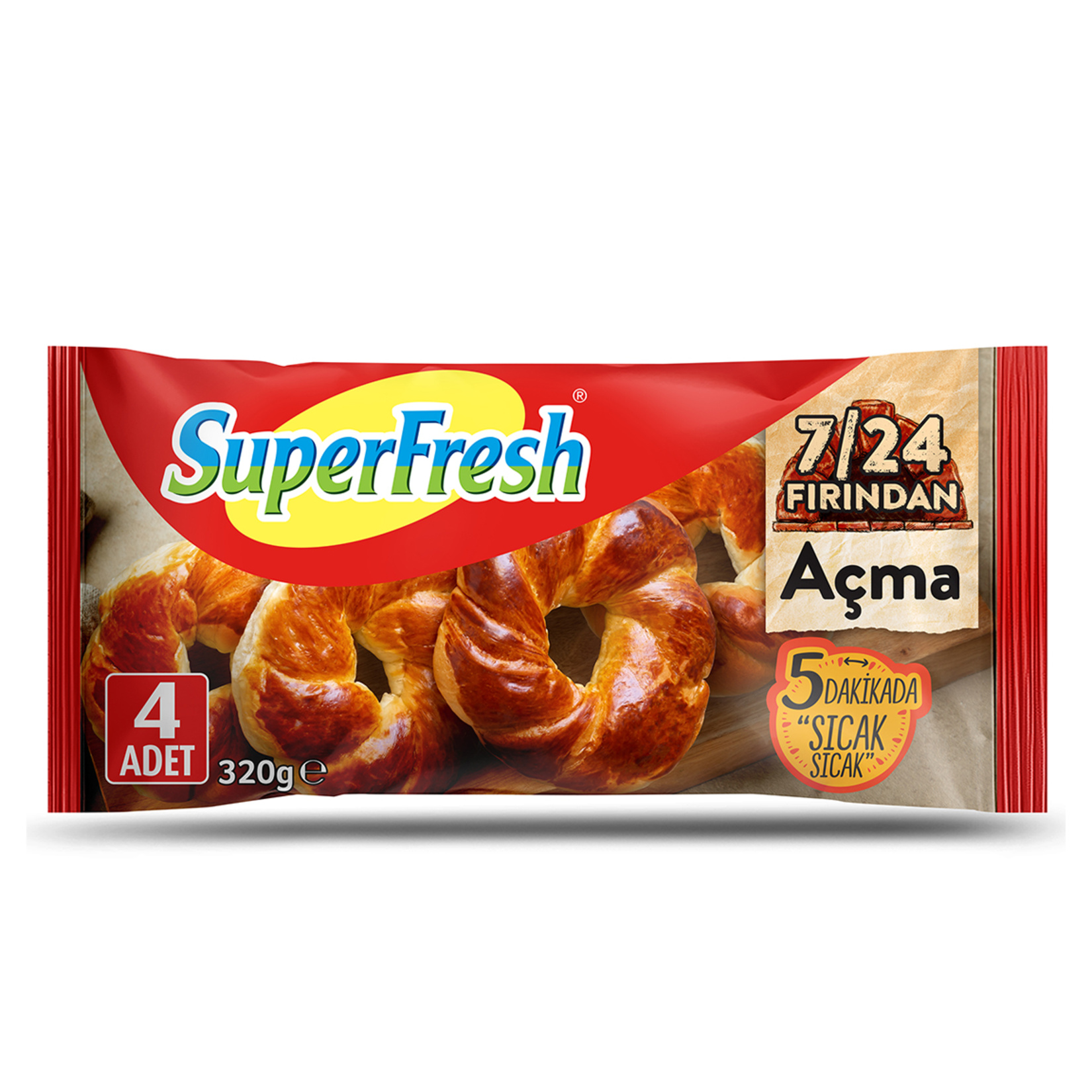 SuperFresh 7/24 Fırından Sade Açma