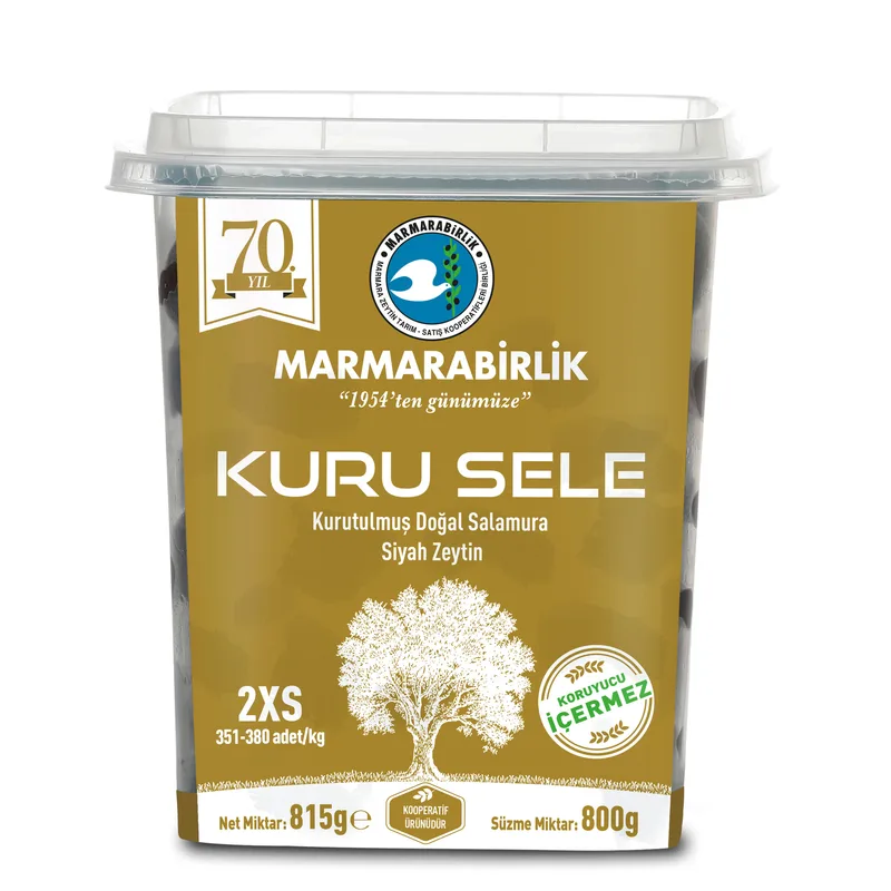 Marmarabirlik Kuru Sele Zeytin 351- 380 Ad/kg 800 g