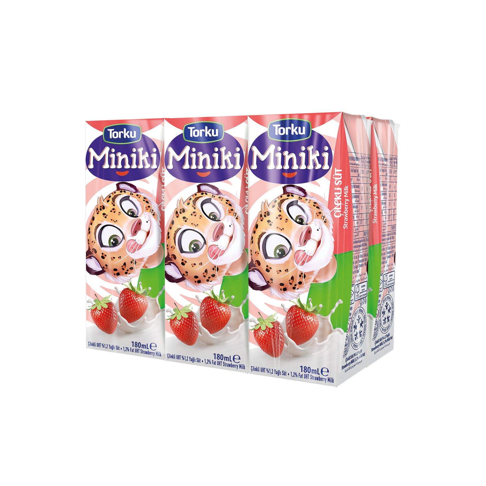 Torku Miniki Çilekli Süt 6x180 ml