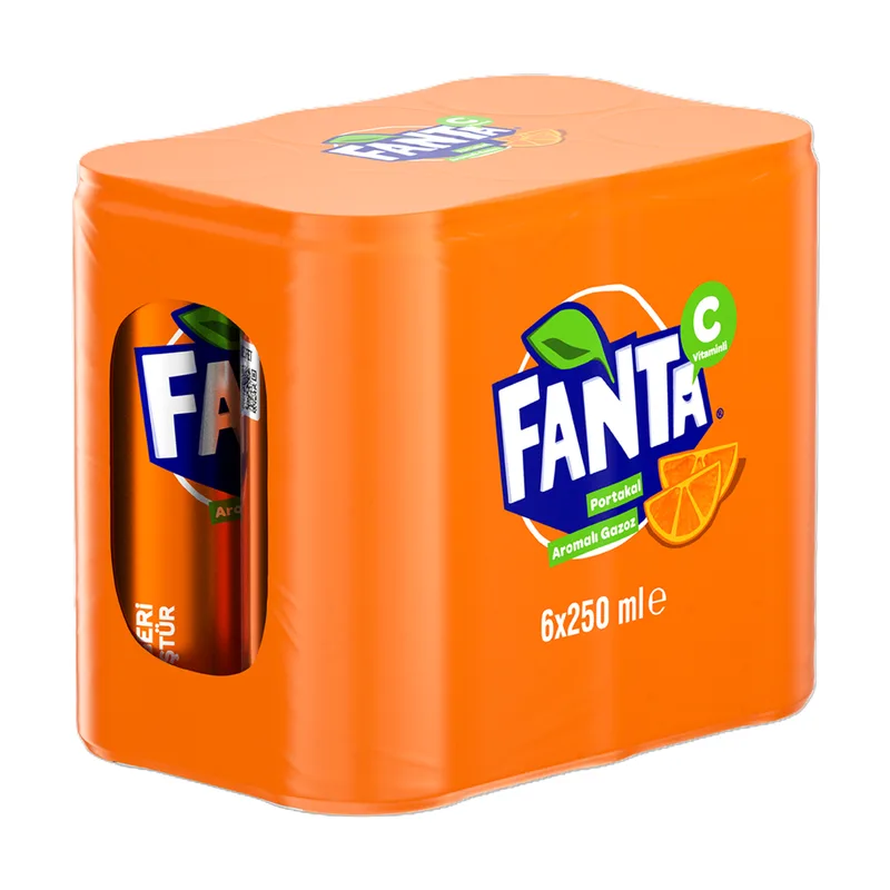 Fanta Portakal 250 ml 6'lı Kutu