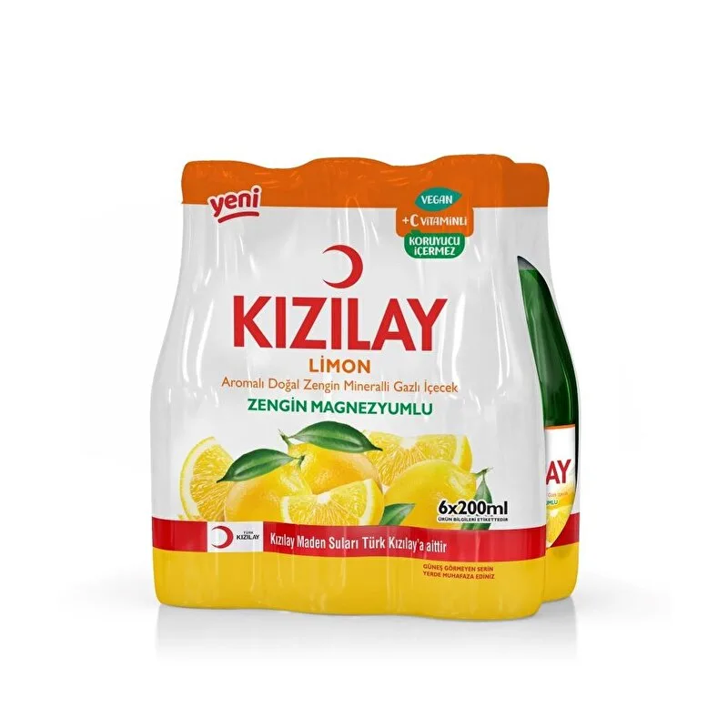Kızılay Maden Suyu Limon 6x200 ml