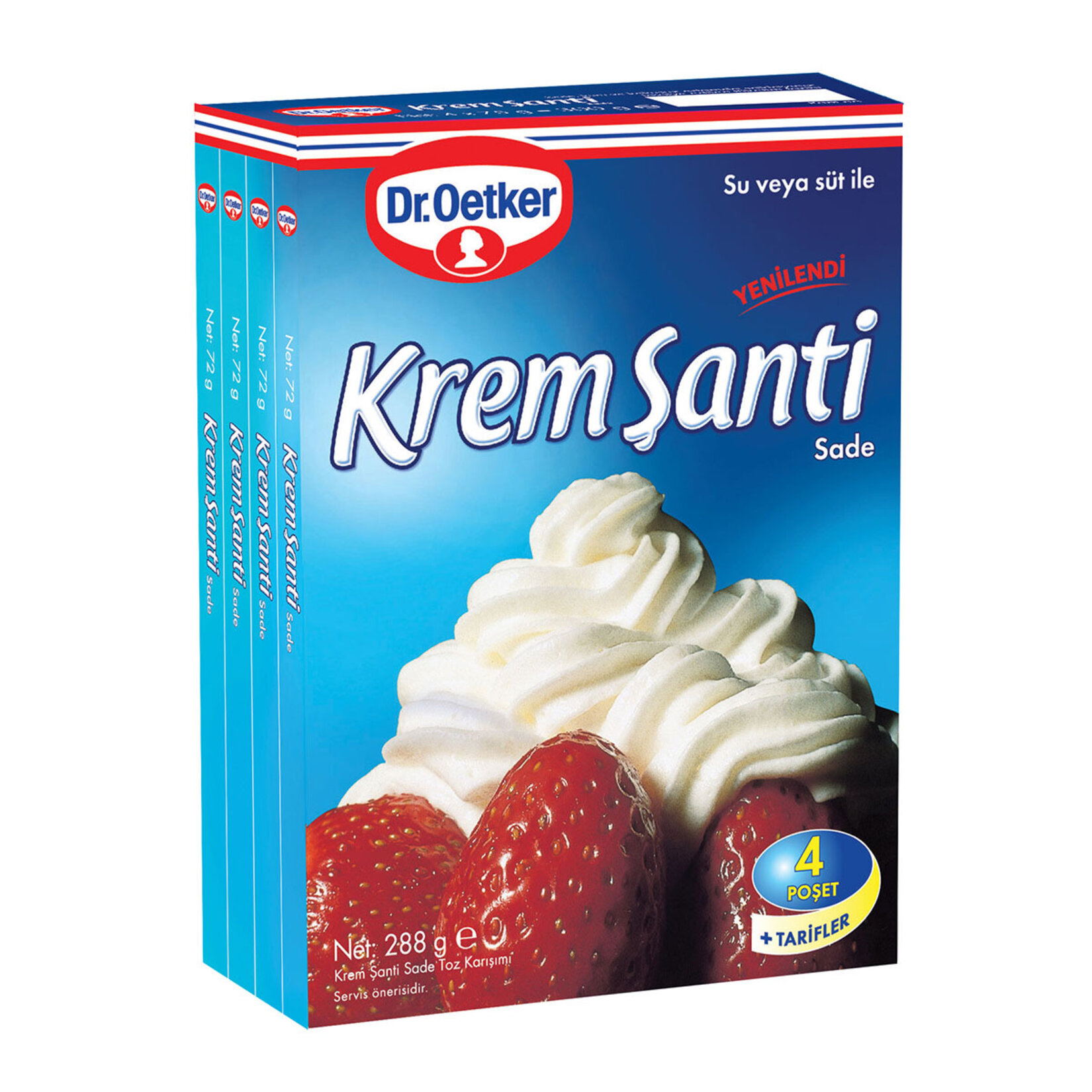 Dr. Oetker Krem Şanti Ekonomik 4x72 g