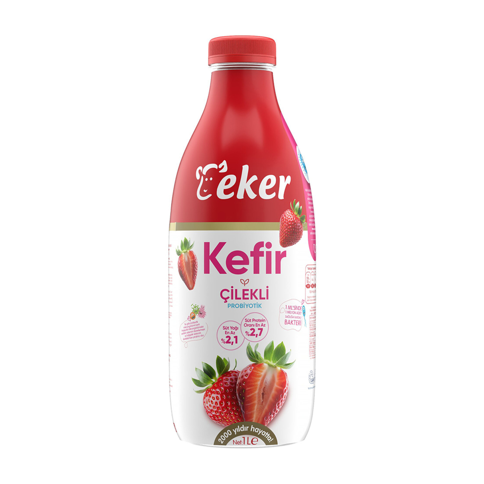 Eker Çilekli Kefir 1 L