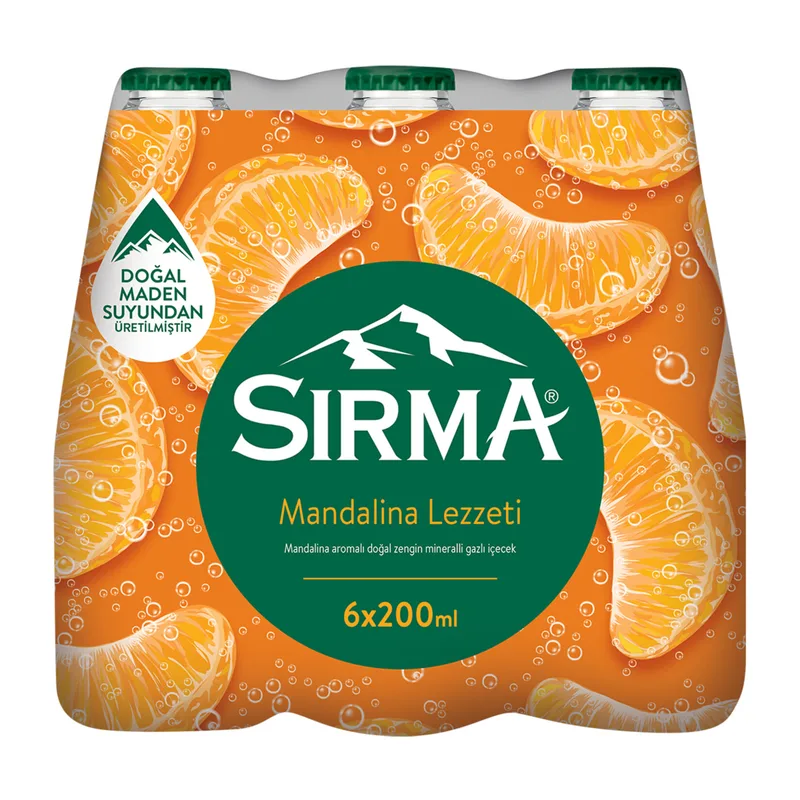 Sırma Maden Suyu C+ Mandalina 6x200 ml