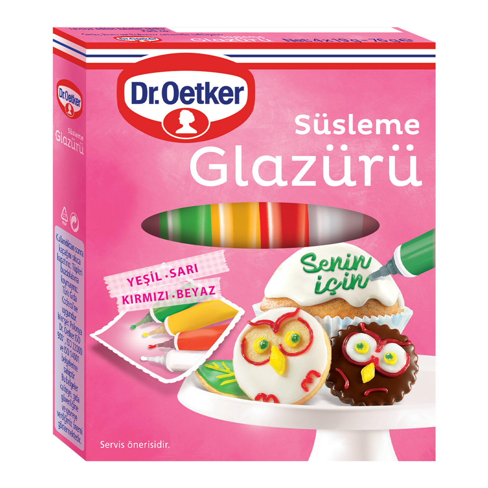 Dr. Oetker Süsleme Glazürü 19x4 g