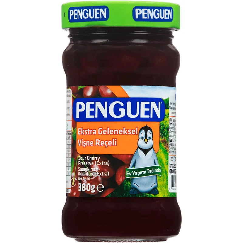 Penguen Ekstra Geleneksel Vişne Reçeli 380 g