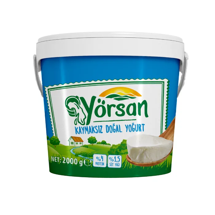 Yörsan Kaymaksız Yoğurt Yarım Yağlı 2000 g