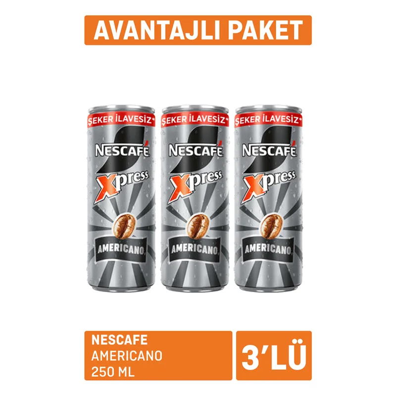 Nescafe Xpress Americano 3x250 ml Paket