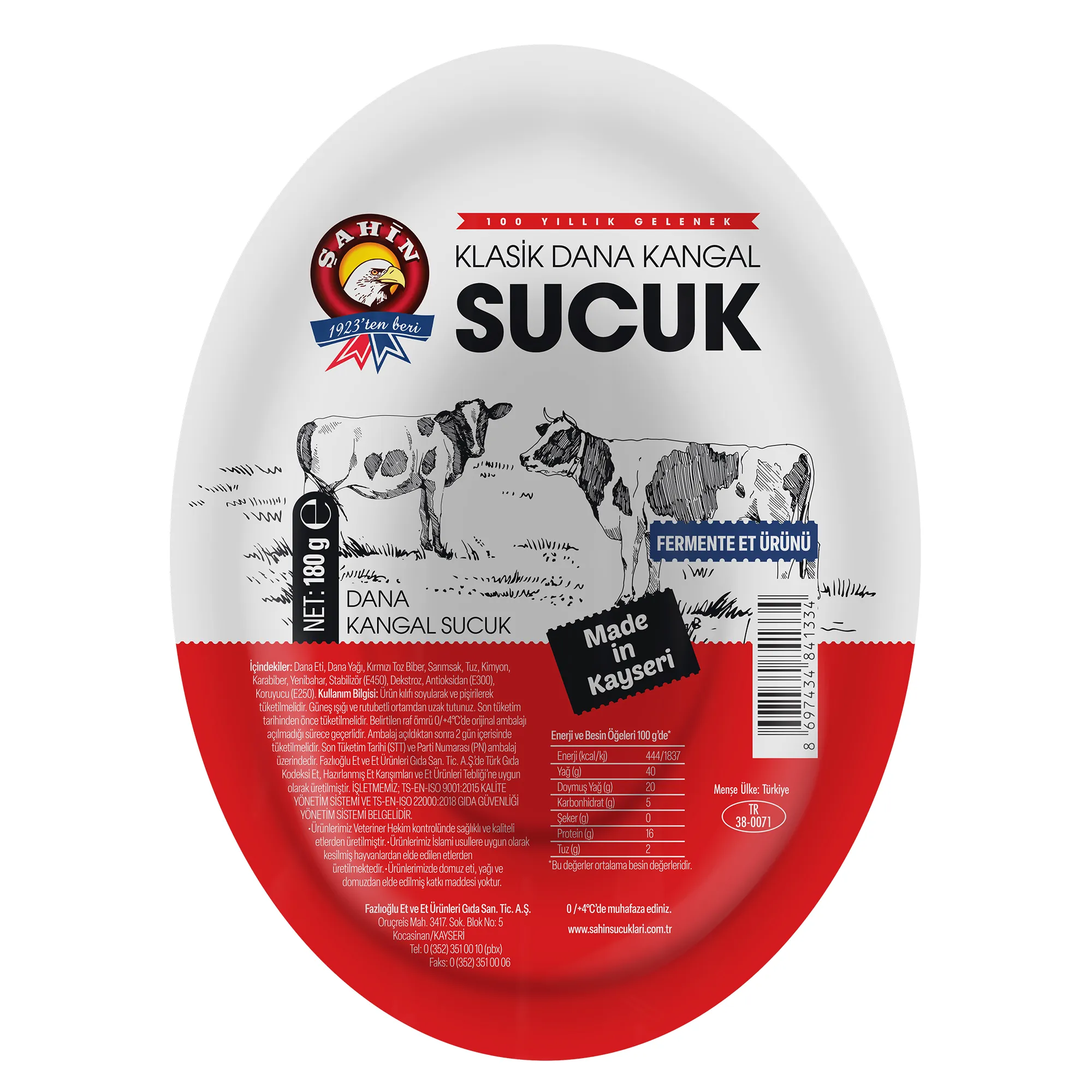 Şahin Dana Kangal Sucuk