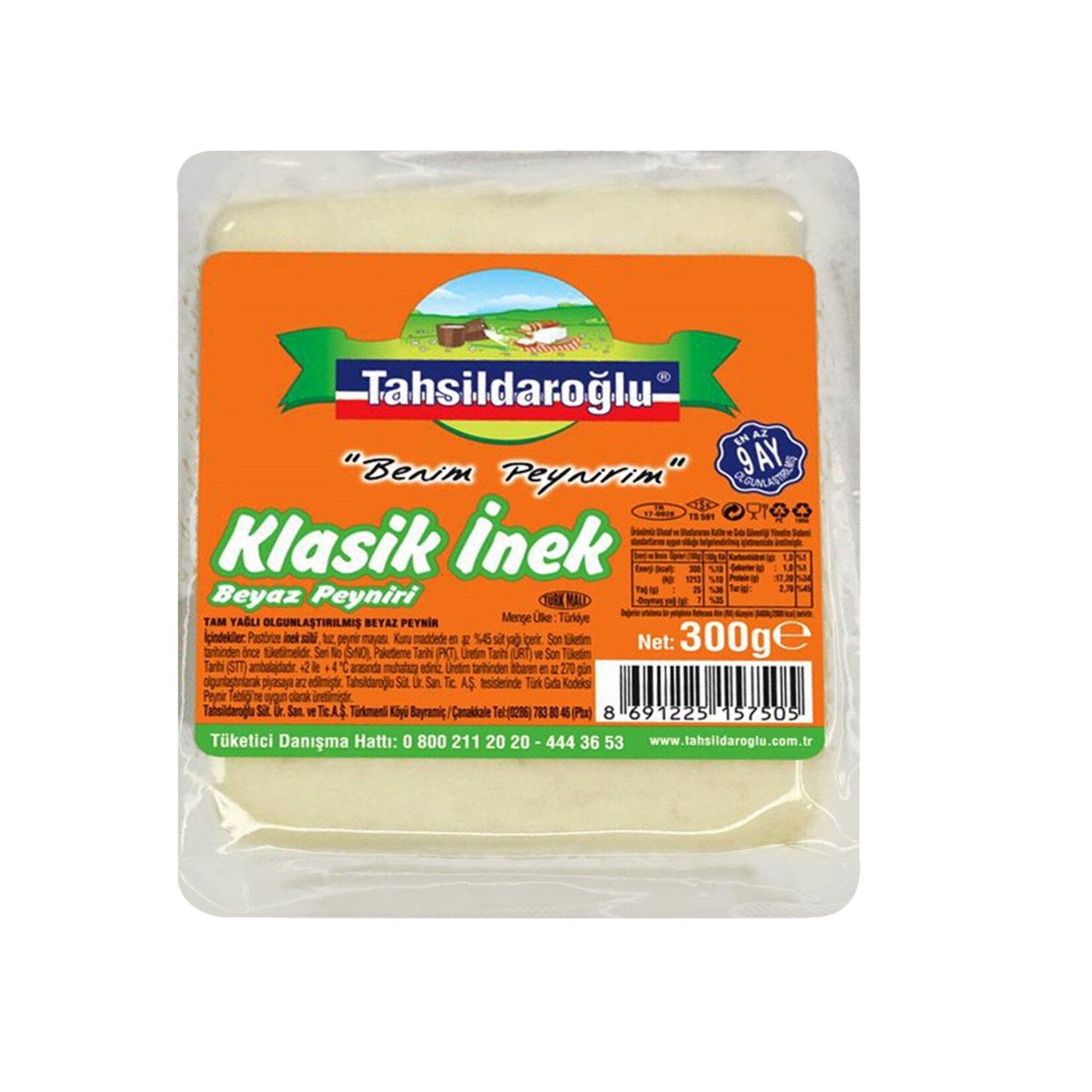 Tahsildaroğlu Olgunlaştırılmış Klasik İnek Beyaz Peyniri