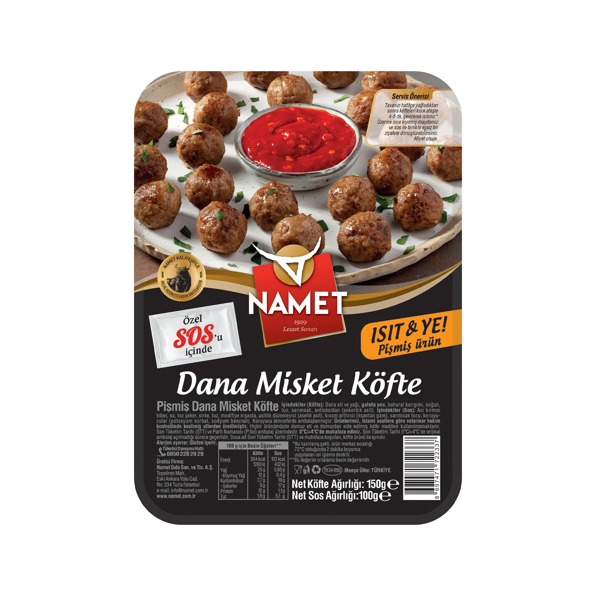Namet Soslu Misket Köfte