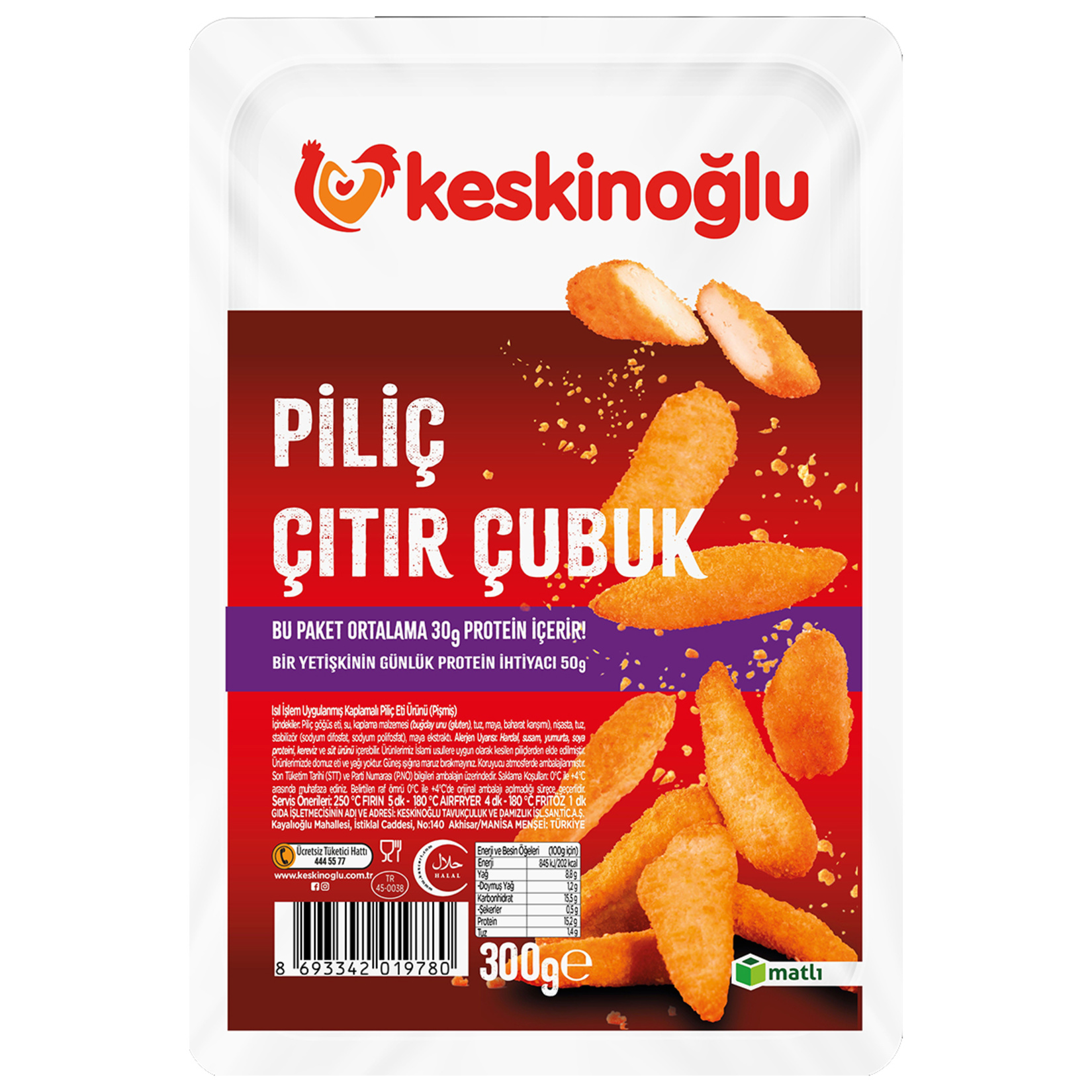 Keskinoğlu Piliç Çıtır Çubuk