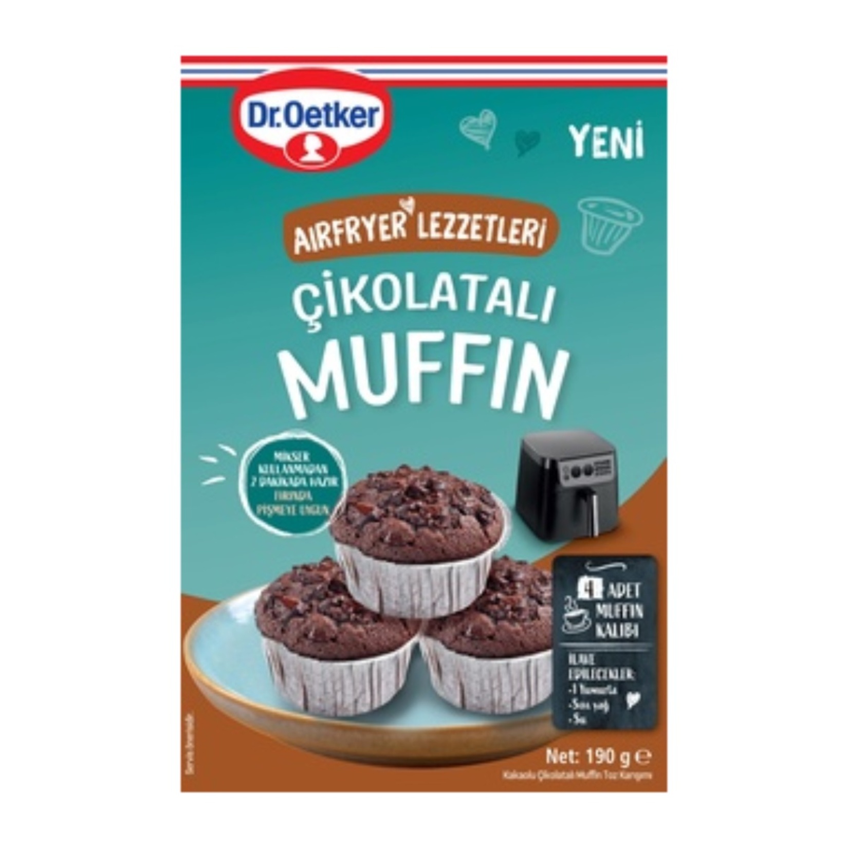 Dr. Oetker Airfryer Çikolatalı Muffin