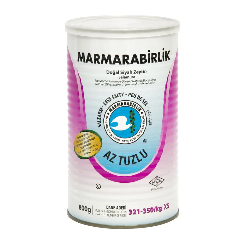 Marmarabirlik Az Tuzlu Zeytin 800 g 321-350 Ad/Kg