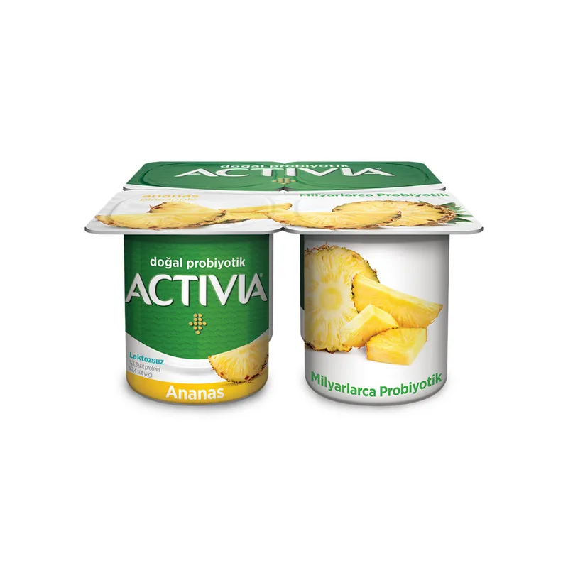 Activia Doğal Probiyotik Ananaslı Yoğurt 4x100 g
