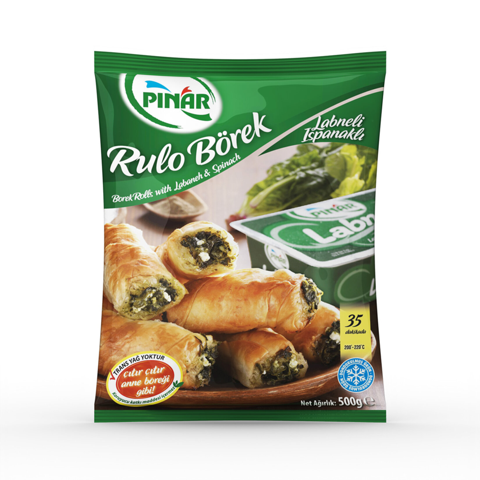 Pınar Rulo Börek Labneli Ispanaklı