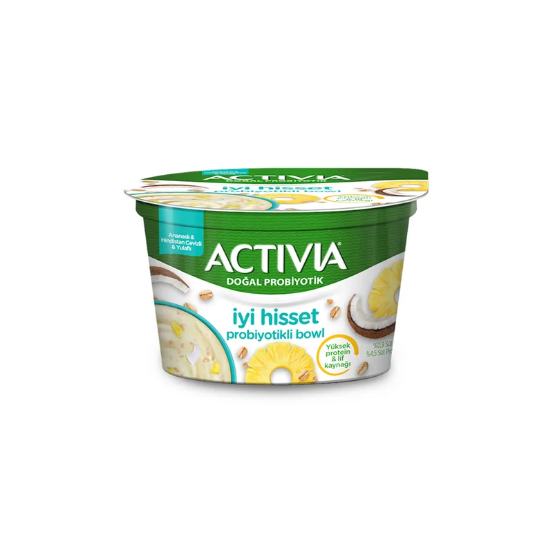 Activia İyi Hisset Ananaslı Hindistan Cevizli Yulaflı 150 g