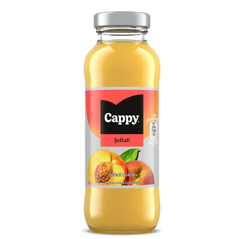 Cappy Şeftali Nektarı 250 ml Cam Şişe