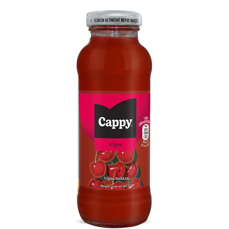 Cappy Vişne Nektarı 250 ml Cam Şişe