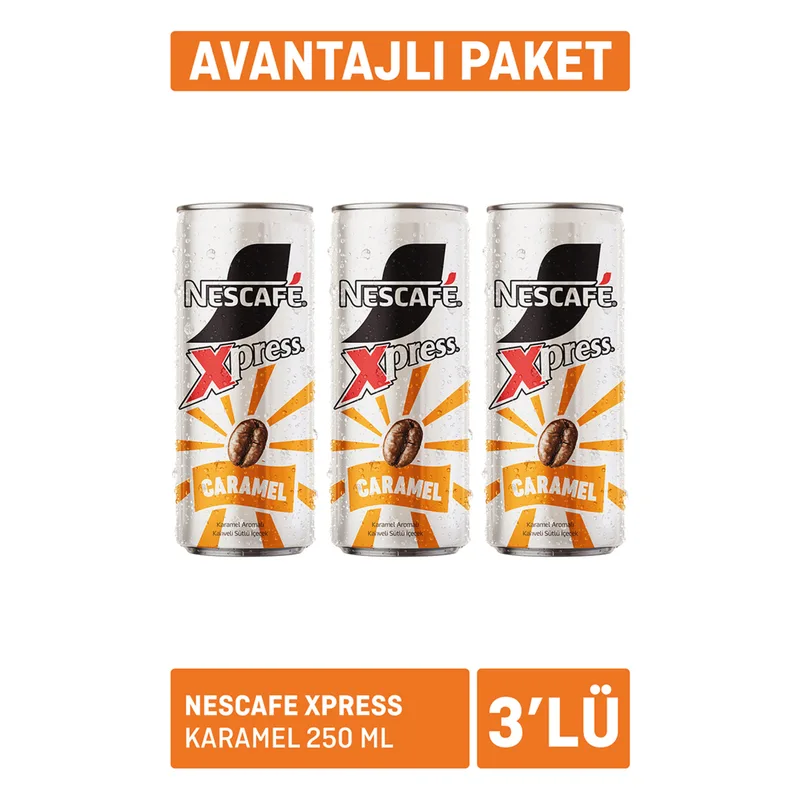 Nescafe Xpress Karamel 3x250 ml Paket